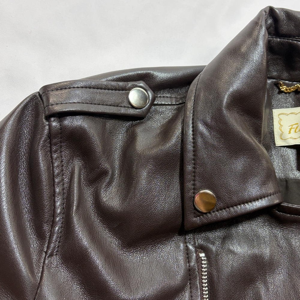 Flora bea faux leather jacket size M - Picture 7 of 8